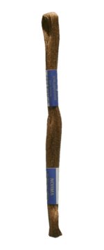Stickgarn Stickfaden Knüpfgarn 100% Baumwolle 15 m braun (7872)