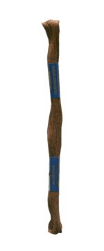 Stickgarn Stickfaden Knüpfgarn 100% Baumwolle 15 m braun (7882)