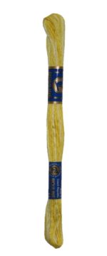 Stickgarn Stickfaden Mouline 100% Baumwolle 8 m gelb ombre (1616)