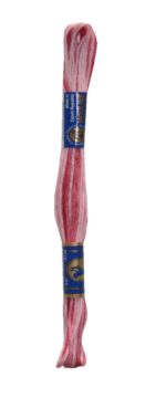 Stickgarn Stickfaden Mouline 100% Baumwolle 8 m rosa ombre (3315)
