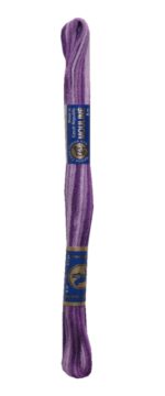 Stickgarn Stickfaden Mouline 100% Baumwolle 8 m lila ombre (4327)