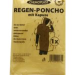 Regenponcho mit Kaputze Regen Poncho gelb (9500)