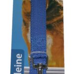 Hundeleine mit Handschlaufe und Karabiner inkl. Drehwirbel 165 cm blau (0033)