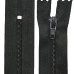 Reißverschluss 12 cm spiralförmig 3 mm nicht trennbar schwarz (1201)