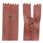Reißverschluss 18 cm spiralförmig nicht trennbar altrosa (1818)