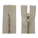 Reißverschluss 18 cm spiralformig nicht trennbar hellbeige (1826)