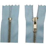 Reißverschluss 18 cm spiralformig nicht trennbar hellblau (1828)