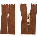 Reißverschluss 18cm spiralformig nicht trennbar braun (1838)
