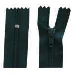 Reißverschluss 20 cm spiralförmig nicht trennbar dunkelgrün (2029)