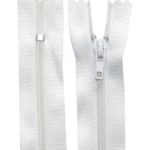 Reißverschluss 30 cm spiralformig nicht trennbar weiß (3000)