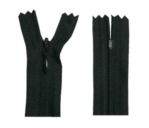 Reißverschluss 50 cm spiralförmig nicht trennbar schwarz (5001)