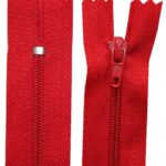 Reißverschluss 60 cm spiralförmig nicht trennbar rot (6004)