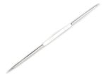 Häkelnadel Doppelhäkelnadel Metall 13 cm Größe 4 - 6 silber (1009)