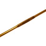 Häkelnadel Doppelhäkelnadel Aluminium ca. 13 cm Größe 5-6 gold (1018)