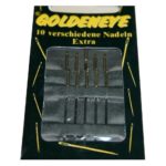 Nähnadeln Sticknadeln-Set extra großem Goldöhr nickelfrei 10-teilig (1000)