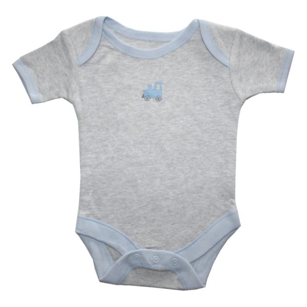 Baby Body Babybody kurzarm grau 50 / 56 (0073)