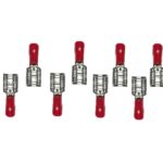 Kabelstecker Steckverbinder Flachverbinder rot 1,5mm2 6,3mm 10 Stück (0002)