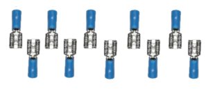 Kabelstecker Steckverbinder Stecker blau 6,3 mm 10 Stück (0003)