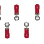 Ringstecker Ringkabelstecker Stecker rot 3,2mm 10 Stück (0004)