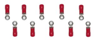 Ringstecker Steckverbinder Stecker RV1.25-3 rot 3,2mm 10 Stück (0004)