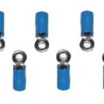 Ringstecker Ringkabelstecker Stecker blau M3 3,2mm 10 Stück (0007)
