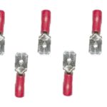 Flachstecker Steckverbinder Stecker rot 6,3mm 10 Stück (0012)