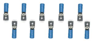 Flachstecker Steckverbinder Stecker blau 6,3mm MDD2-250 10 Stück (0013)