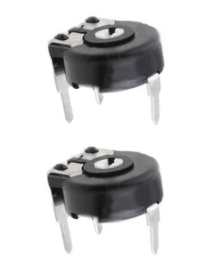 Potentiometer PT-10 Trimmer 100 Ohm horizontal liegend 2 Stück (0001)