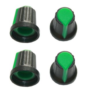 Drehknopf Geräteknopf Potiknopf 6mm grün 4 Stück (0057)