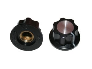 Drehknopf Geräteknopf Potiknopf MF-A02 23mm 6mm Achse schwarz 2 Stück (0058)