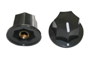 Drehknopf Geräteknopf Potiknopf 6mm schwarz 1 Stück (0072)