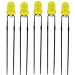 LED Leuchtdiode 3 mm gelb 5 Stück (0003)