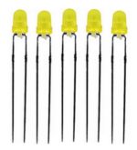 LED Leuchtdiode 3 mm gelb 5 Stück (0003)