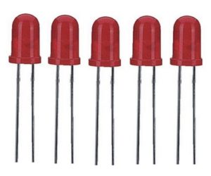 LED Leuchtdiode 5 mm rot 5 Stück (0004)