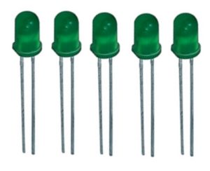 LED Leuchtdiode 5 mm grün 5 Stück (0005)