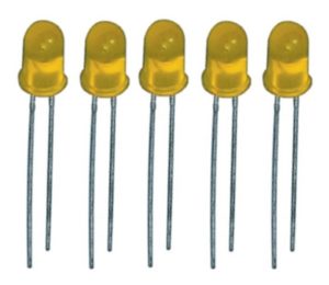 LED Leuchtdiode 5 mm gelb 5 Stück (0006)