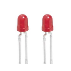 Blink LED 3mm rot selbstblinkend 12-20 mcd 60° 2 Stück (0009)