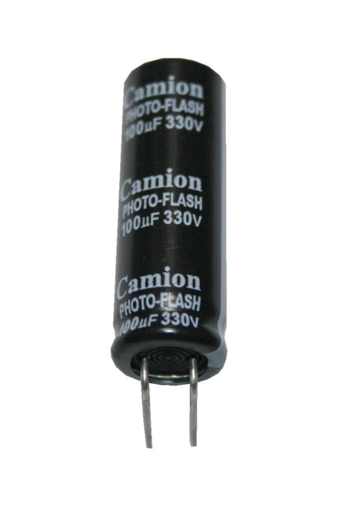 Elko Elektrolytkondensator Kondensator Photo Flash 100uF 330V (0092)