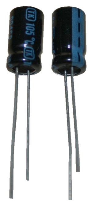 Elko Elektrolytkondensator 330uF 25V Low Impedanz 105°C 2 Stück (1006)