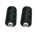 Nähmaschinen Nähgarn Polyester schwarz 2 Spulen je 500 m (1001)