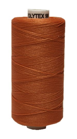 Nähmaschinen Nähgarn 500 m Polyester POLYTEX 16,7x2 braun terracotta (0733)