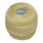 PERLOVKA Kreuzstichgarn Baumwolle Perlgarn 10g 85m hellgelb (1122)