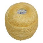 PERLOVKA Kreuzstichgarn Baumwolle Perlgarn 10g 85m gelb (1132)