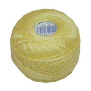 PERLOVKA Kreuzstichgarn Baumwolle Perlgarn 10g 85m gelb ahorn (1622)