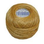 PERLOVKA Kreuzstichgarn Baumwolle Perlgarn 10g 85m helles Ocker(1722)