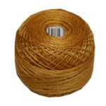 PERLOVKA Kreuzstichgarn Baumwolle Perlgarn 85m dunkles Ocker (1782)