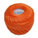 PERLOVKA Kreuzstichgarn Baumwolle Perlgarn 10g 85m dunkelorange (2192)