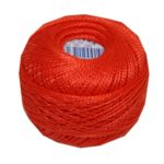 PERLOVKA Kreuzstichgarn Baumwolle Perlgarn 85m terrakotta rot (2392)