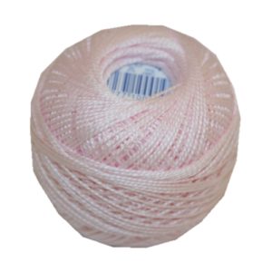 PERLOVKA Kreuzstichgarn Baumwolle Perlgarn 10g 85m hellrose (3212)