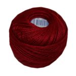 PERLOVKA Kreuzstichgarn Baumwolle Perlgarn 10g 85m rot (3392)